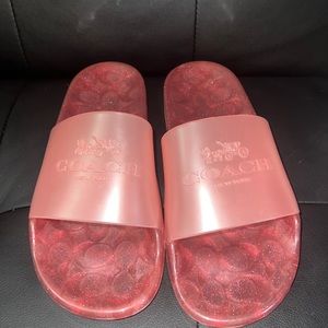 Coach slides worn once